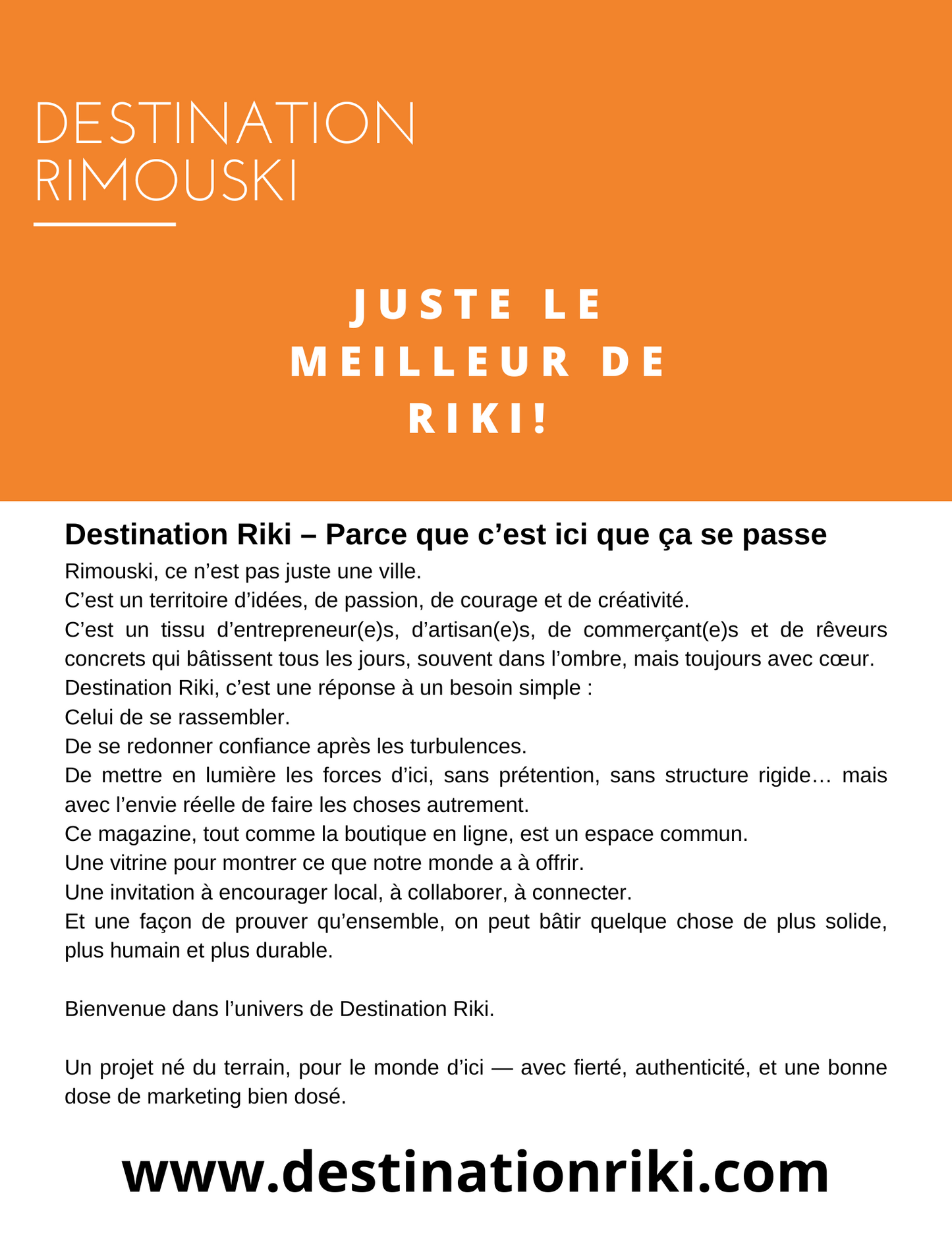Page dans Destination Riki - Édition magazine