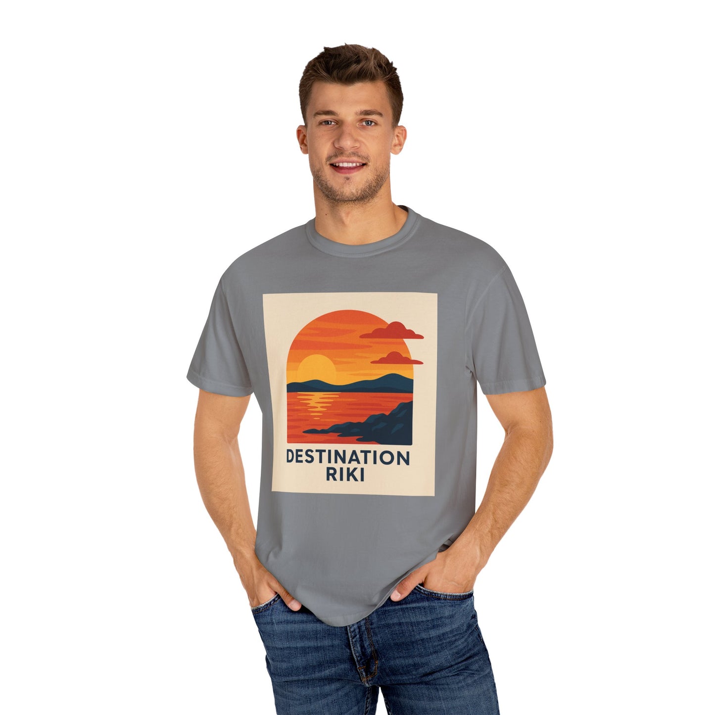 Destination Riki Sunset Unisex T-Shirt - Perfect for Beach Lovers