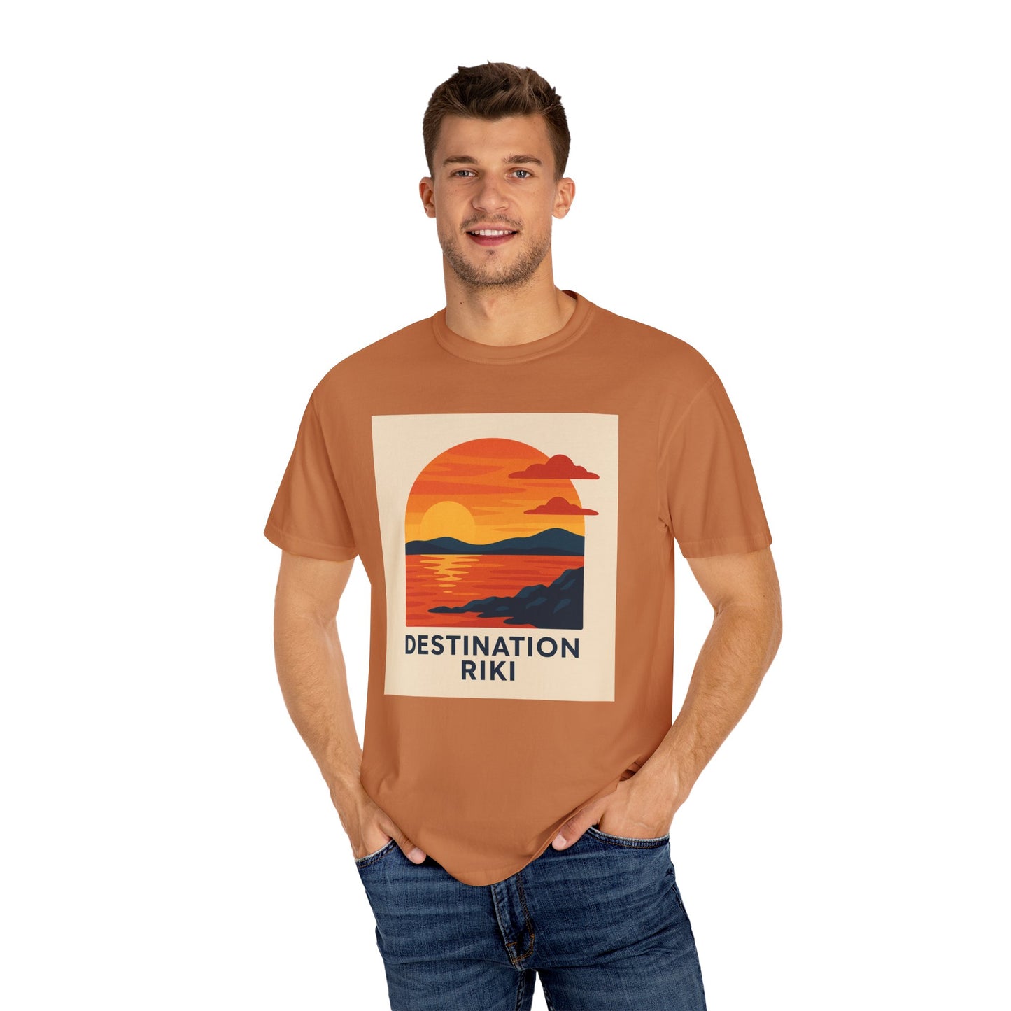 Destination Riki Sunset Unisex T-Shirt - Perfect for Beach Lovers