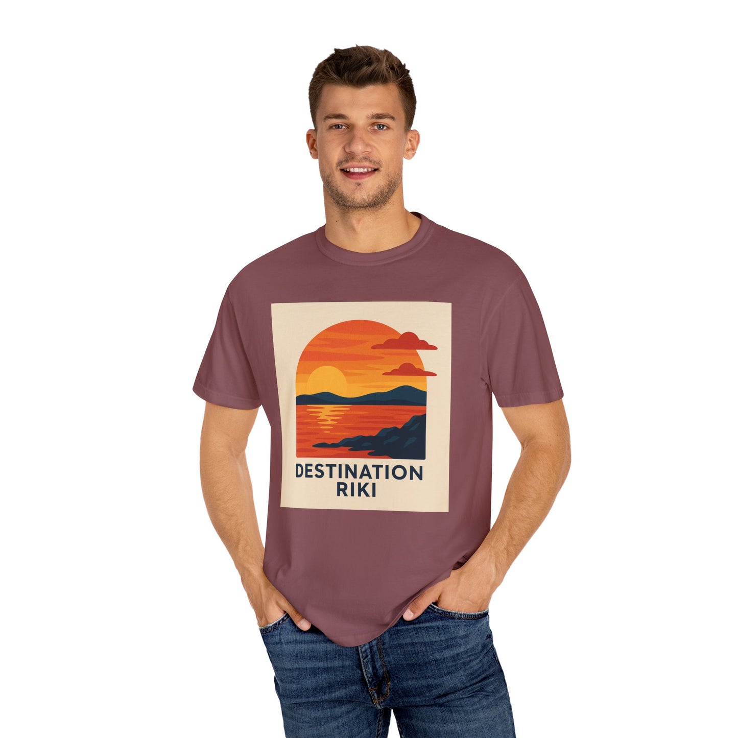 Destination Riki Sunset Unisex T-Shirt - Perfect for Beach Lovers