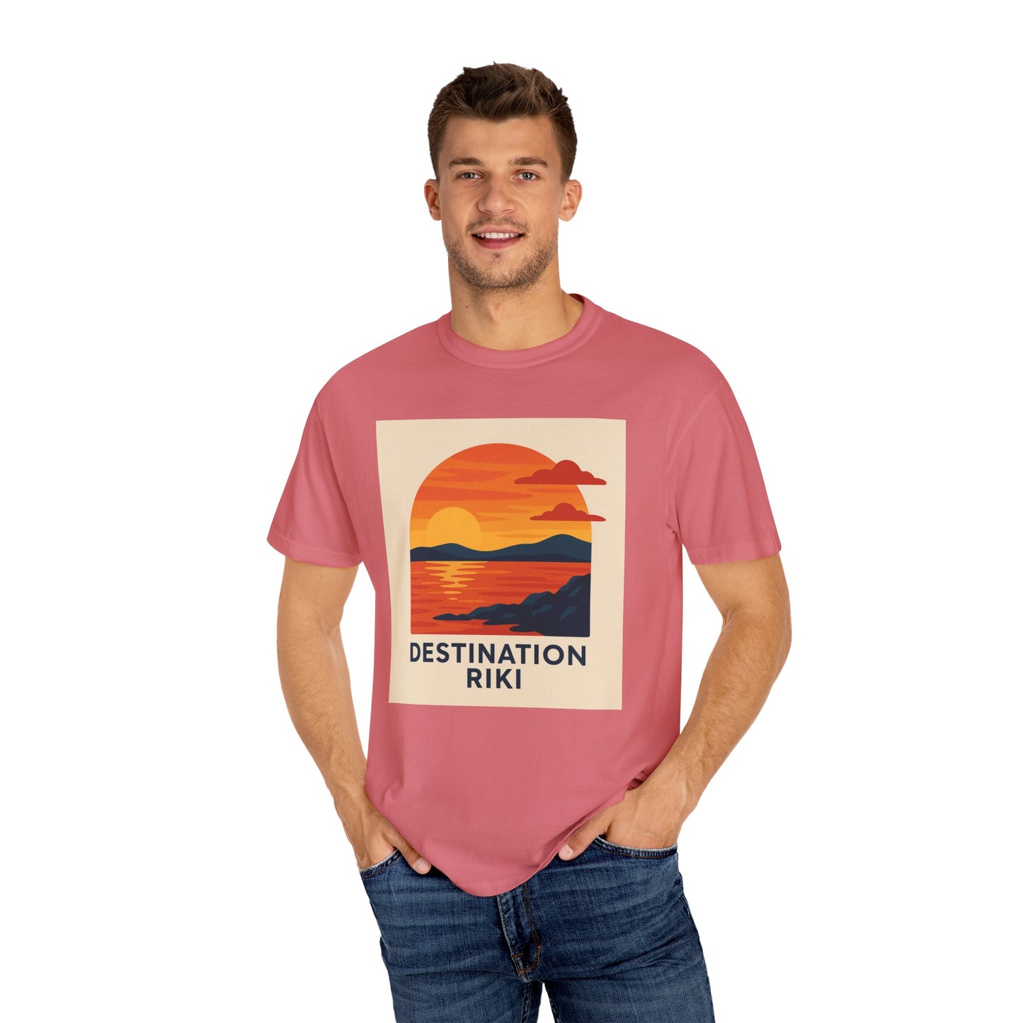 Destination Riki Sunset Unisex T-Shirt - Perfect for Beach Lovers