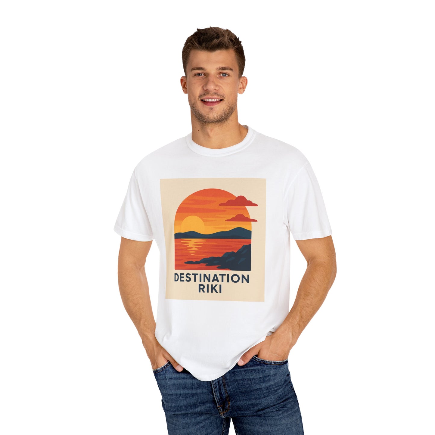 Destination Riki Sunset Unisex T-Shirt - Perfect for Beach Lovers